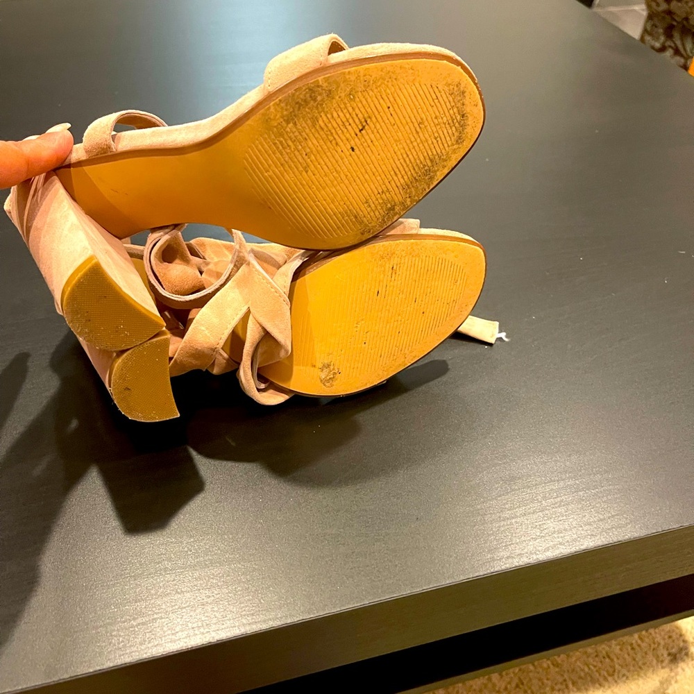 3” suede heel